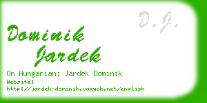 dominik jardek business card